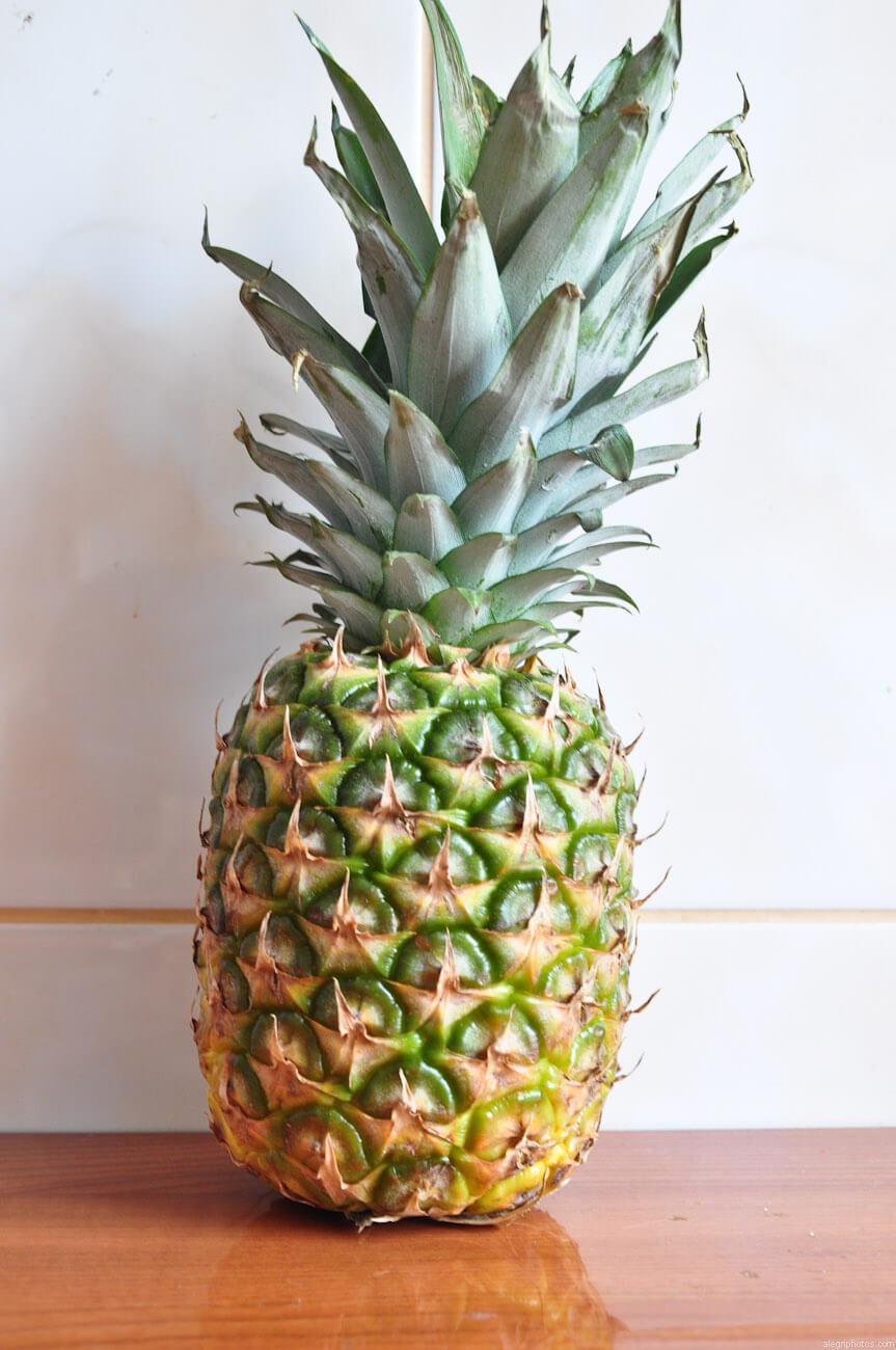 Golden pineapple fruit